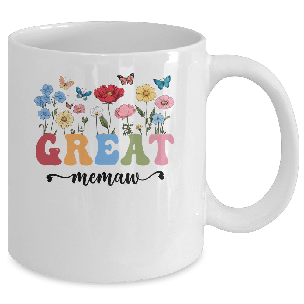 Wildflowers Great Memaw Floral Mother's Day Great Memaw Mug | teecentury