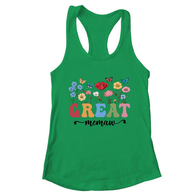 Wildflowers Great Memaw Floral Mother's Day Great Memaw Shirt & Tank Top | teecentury
