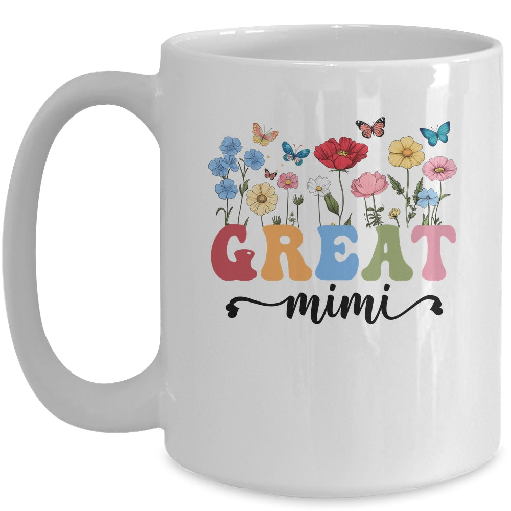 Wildflowers Great Mimi Floral Mother's Day Great Mimi Mug | teecentury