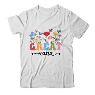 Wildflowers Great Nana Floral Mother's Day Great Nana Shirt & Tank Top | teecentury