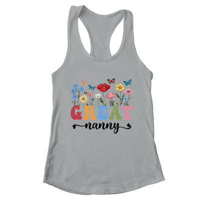 Wildflowers Great Nanny Floral Mother's Day Great Nanny Shirt & Tank Top | teecentury