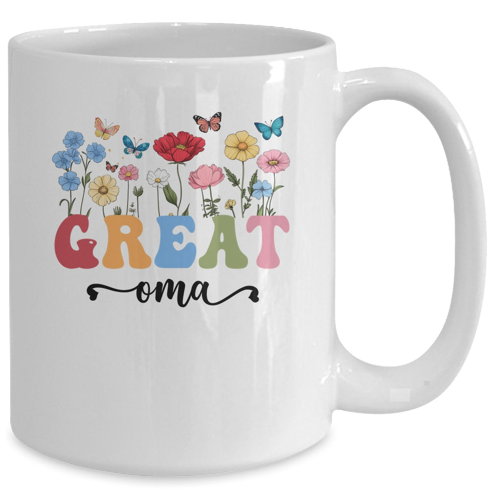 Wildflowers Great Oma Floral Mother's Day Great Oma Mug | teecentury