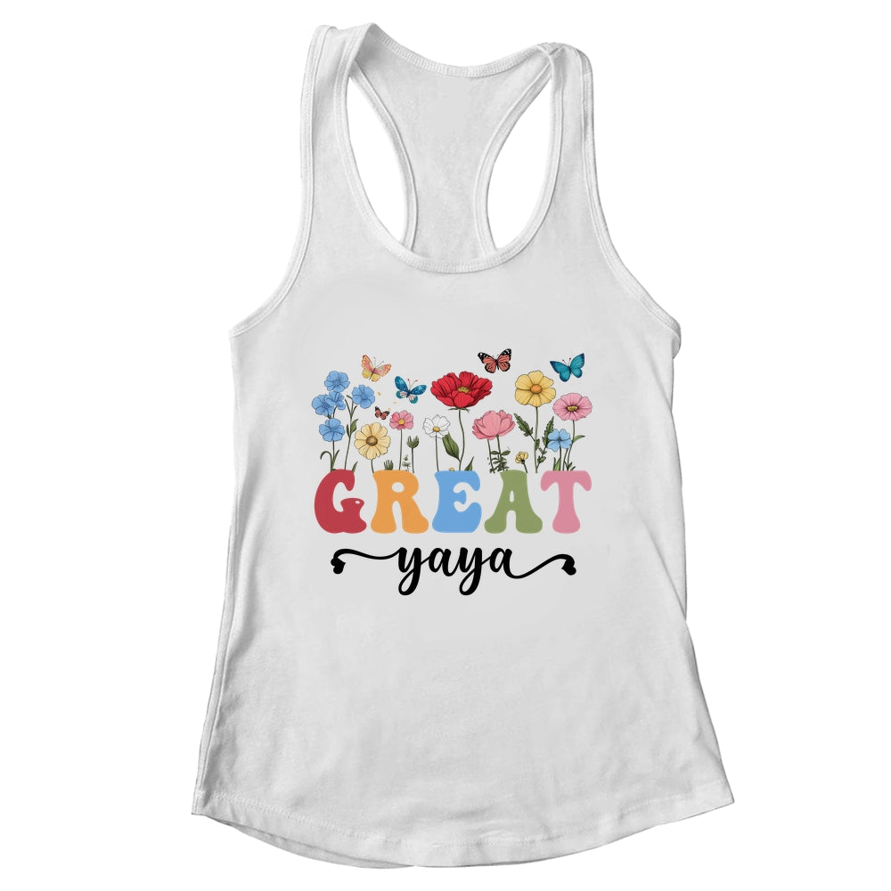 Wildflowers Great Yaya Floral Mother's Day Great Yaya Shirt & Tank Top | teecentury