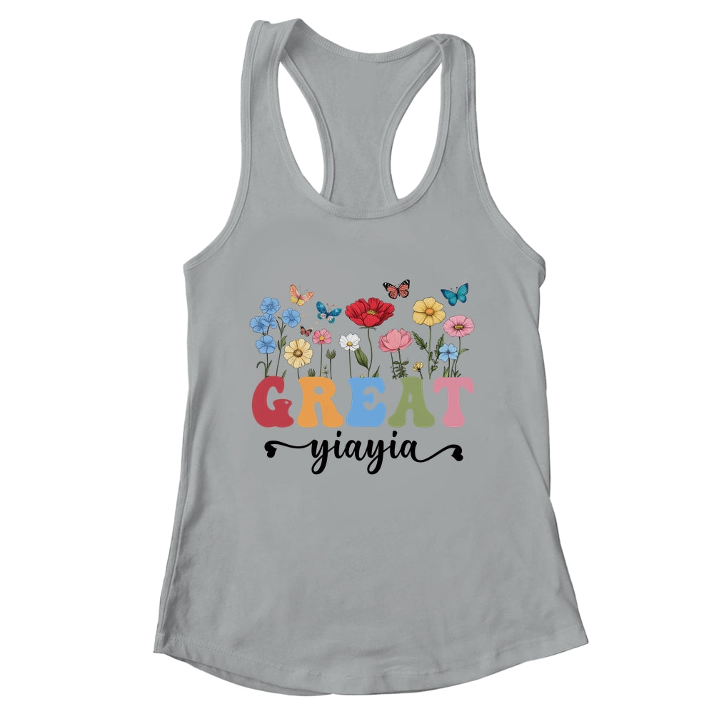 Wildflowers Great Yiayia Floral Mother's Day Great Yiayia Shirt & Tank Top | teecentury