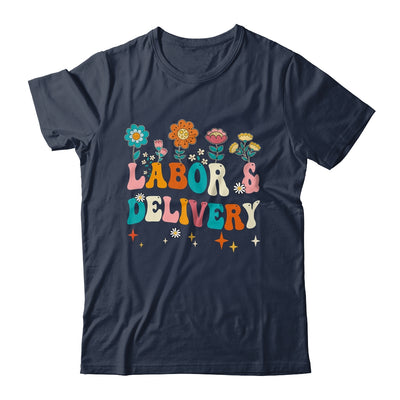 Wildflowers Labor And Delivery Nurse For Women L&D Groovy Shirt & Hoodie | teecentury