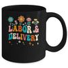 Wildflowers Labor And Delivery Nurse For Women L&D Groovy Mug | teecentury