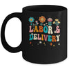 Wildflowers Labor And Delivery Nurse For Women L&D Groovy Mug | teecentury