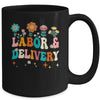 Wildflowers Labor And Delivery Nurse For Women L&D Groovy Mug | teecentury