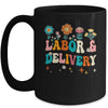 Wildflowers Labor And Delivery Nurse For Women L&D Groovy Mug | teecentury