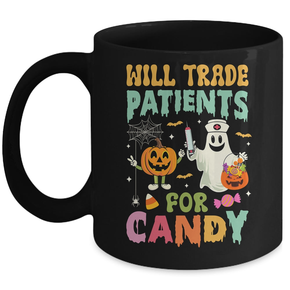 Will Trade Patients For Candy Funny Nurse Halloween Costume Mug | teecentury