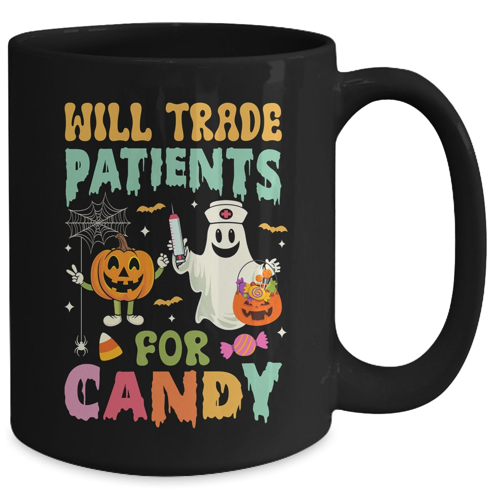 Will Trade Patients For Candy Funny Nurse Halloween Costume Mug | teecentury
