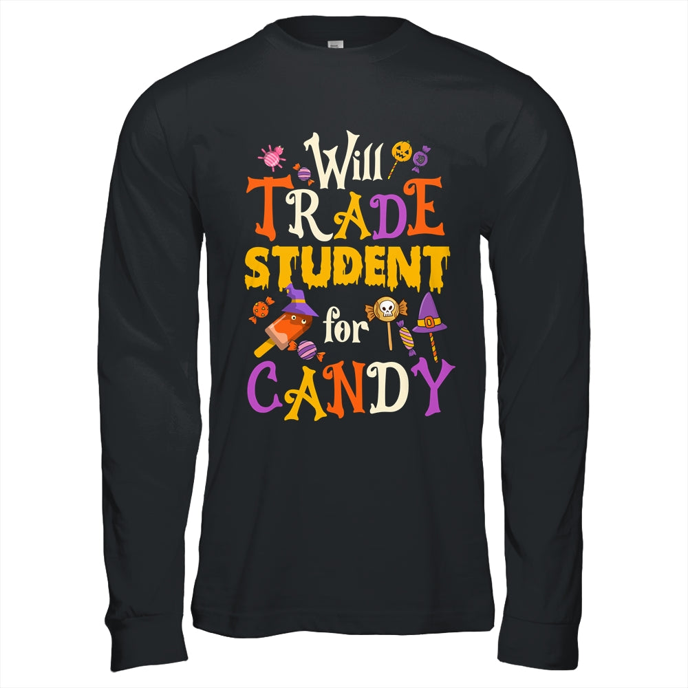 Will Trade Students For Candy Teacher Cute Halloween Costume Shirt & Hoodie | teecentury