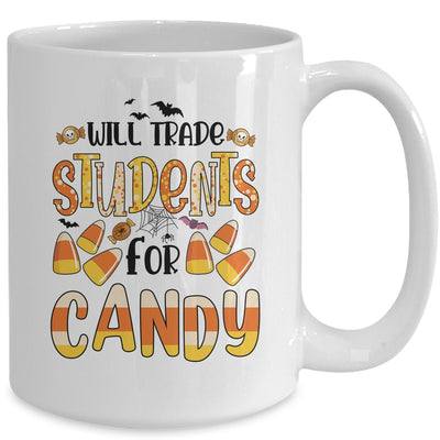 Will Trade Students For Candy Teacher Cute Halloween Mug | teecentury