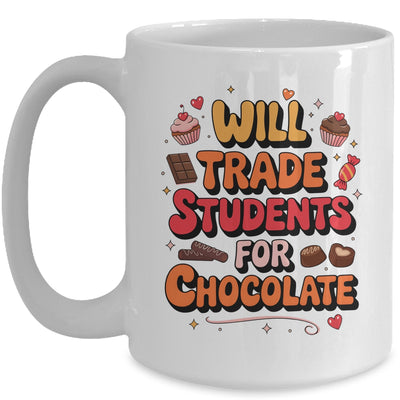 Will Trade Students For Chocolate Valentine's Day Funny Mug | teecentury