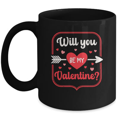 Will You Be My Valentine Love Heart Happy Valentine Women Mug | teecentury