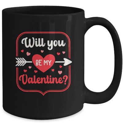 Will You Be My Valentine Love Heart Happy Valentine Women Mug | teecentury