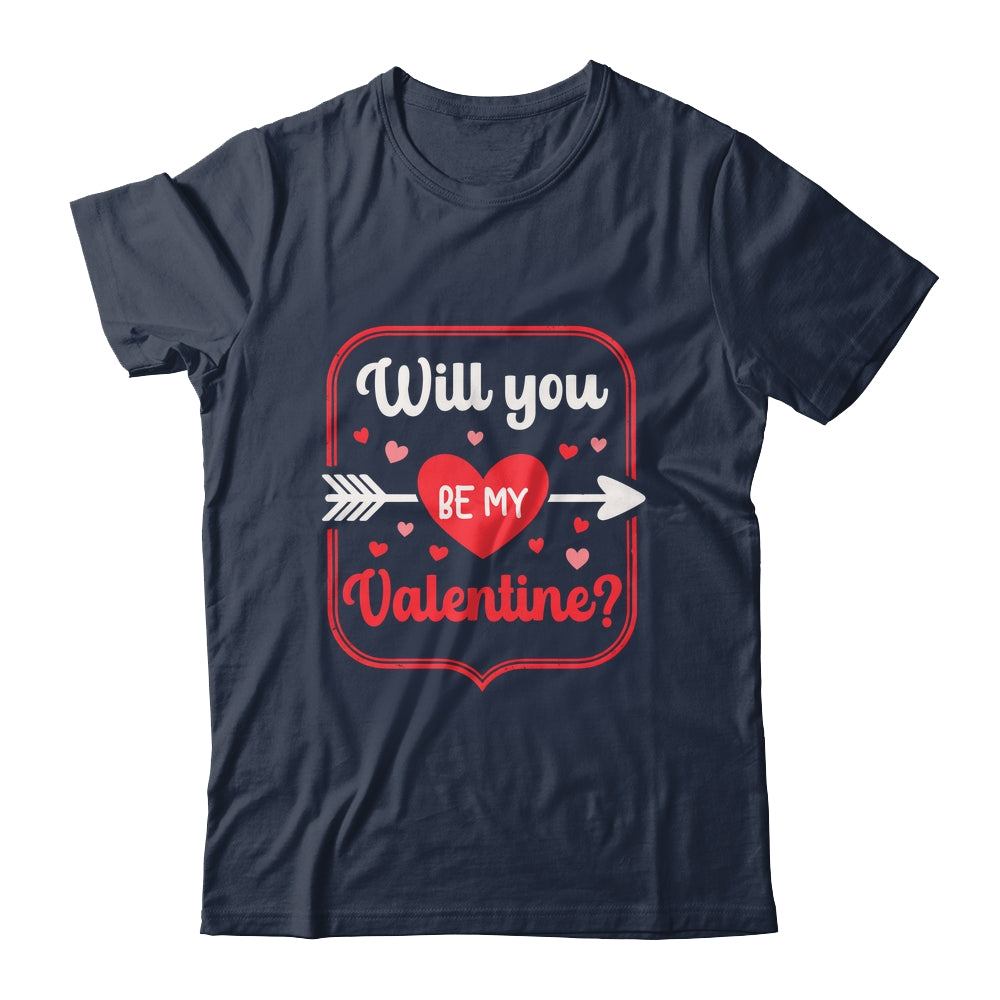 Will You Be My Valentine Love Heart Happy Valentine Women Shirt & Hoodie | teecentury