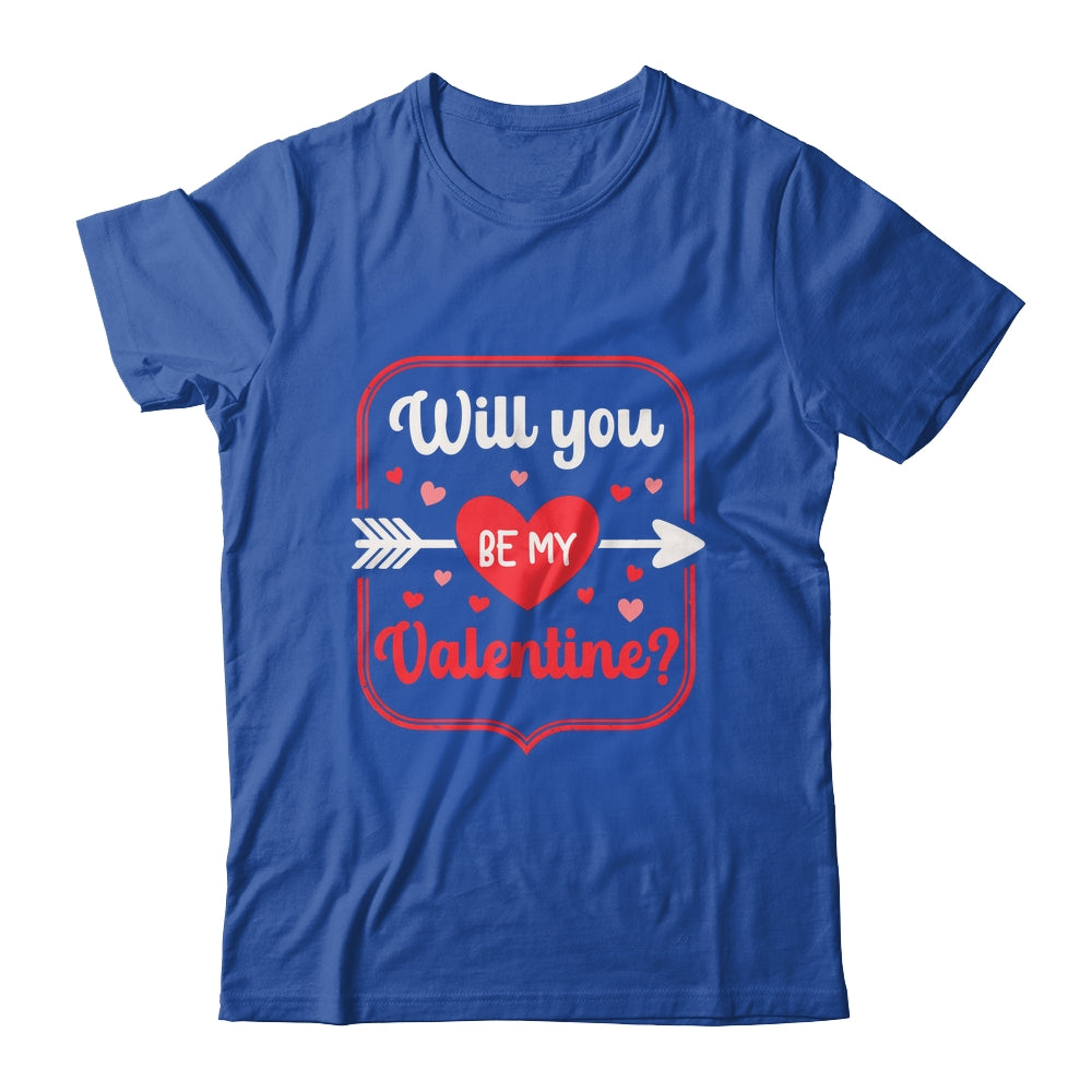 Will You Be My Valentine Love Heart Happy Valentine Women Shirt & Hoodie | teecentury