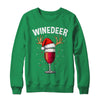 Winedeer Reinbeer Santa Hat Winedeer Couple Xmas Matching Shirt & Sweatshirt | teecentury