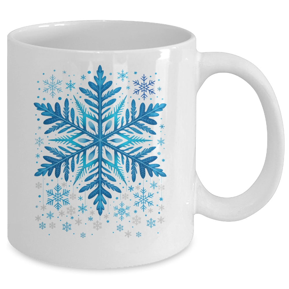 Winter Blue Snowflake Christmas Xmas Costumes Men Women Mug | teecentury