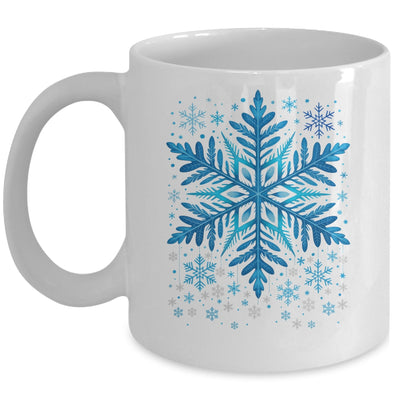 Winter Blue Snowflake Christmas Xmas Costumes Men Women Mug | teecentury
