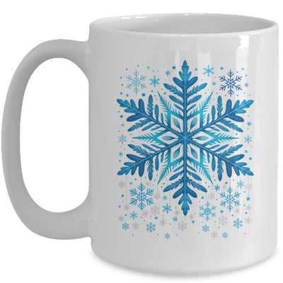 Winter Blue Snowflake Christmas Xmas Costumes Men Women Mug | teecentury
