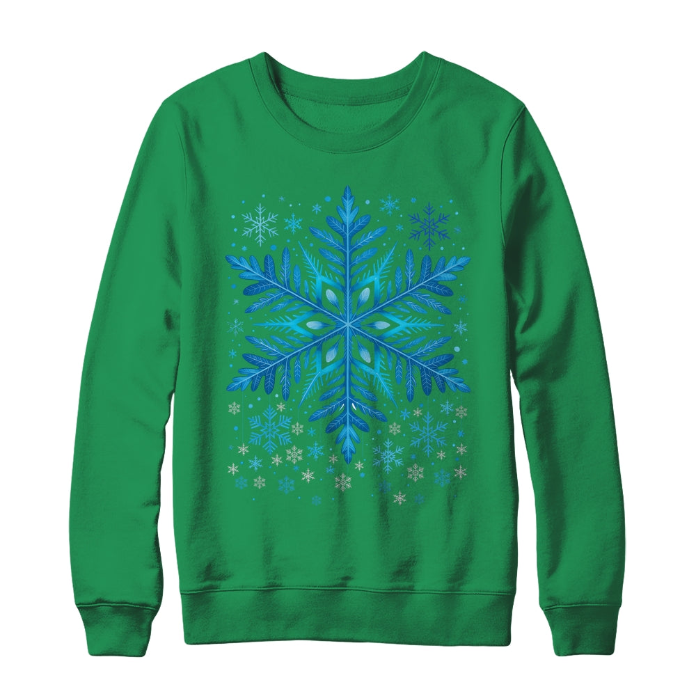 Winter Blue Snowflake Christmas Xmas Costumes Men Women Shirt & Sweatshirt | teecentury