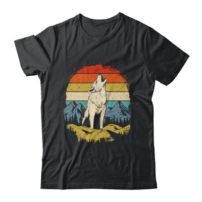 Wolf Howling Moon Graphic Forest Nature Mountains Vintage Shirt & Hoodie | teecentury