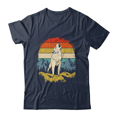 Wolf Howling Moon Graphic Forest Nature Mountains Vintage Shirt & Hoodie | teecentury