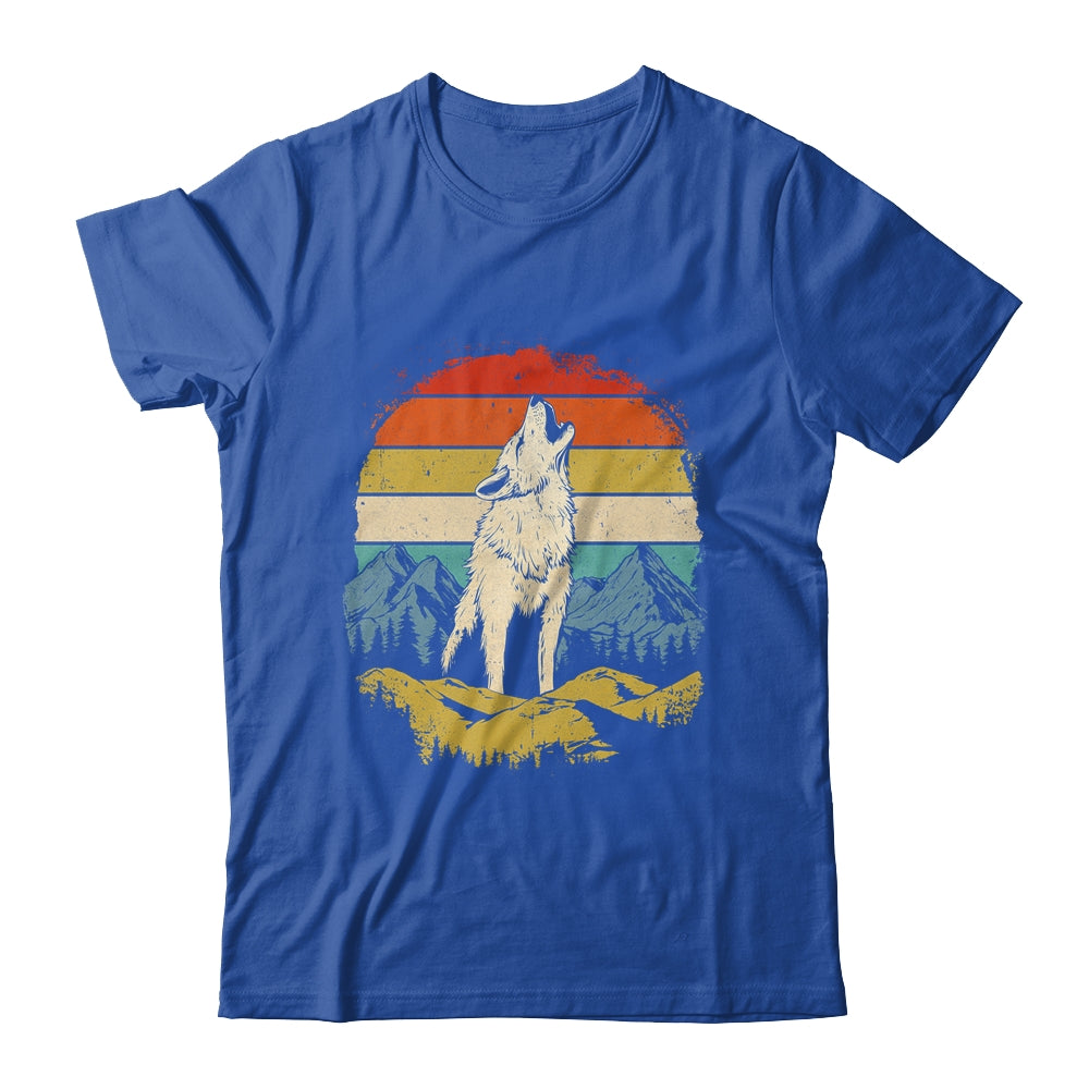 Wolf Howling Moon Graphic Forest Nature Mountains Vintage Shirt & Hoodie | teecentury