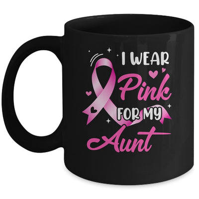 Woman I Wear Pink For My Aunt Breast Cancer Awareness Mug | teecentury