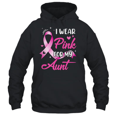 Woman I Wear Pink For My Aunt Breast Cancer Awareness Shirt & Tank Top | teecentury