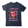 Womens A Queen Was Born In February Happy Birthday To Me Shirt & Tank Top | teecentury