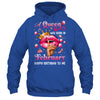 Womens A Queen Was Born In February Happy Birthday To Me Shirt & Tank Top | teecentury