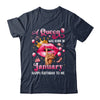 Womens A Queen Was Born In January Happy Birthday To Me Shirt & Tank Top | teecentury