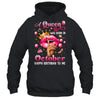 Womens A Queen Was Born In October Happy Birthday To Me Shirt & Tank Top | teecentury