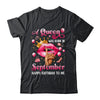 Womens A Queen Was Born In September Happy Birthday To Me Shirt & Tank Top | teecentury