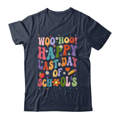 Woo Hoo Happy Last Day Of School Teacher Student Groovy Shirt & Hoodie | teecentury
