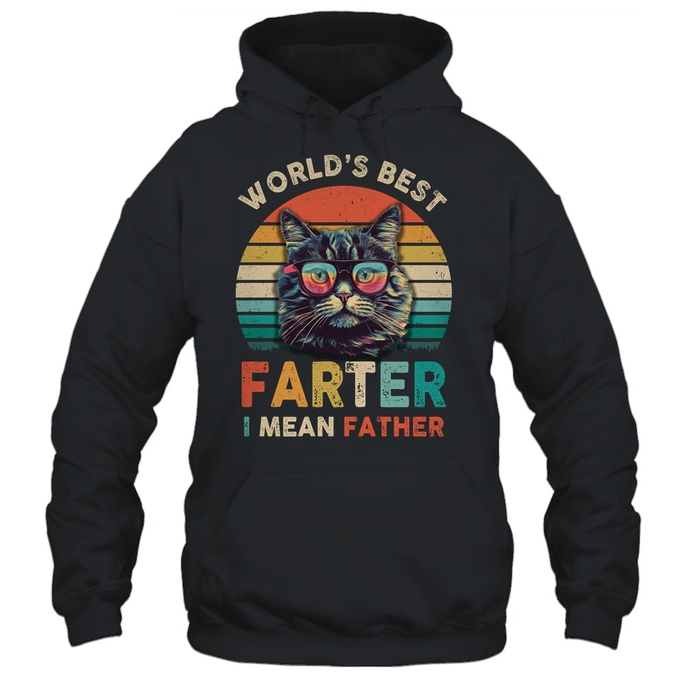 Worlds Best Farter I Mean Father Best Cat Dad Ever Shirt & Hoodie | teecentury