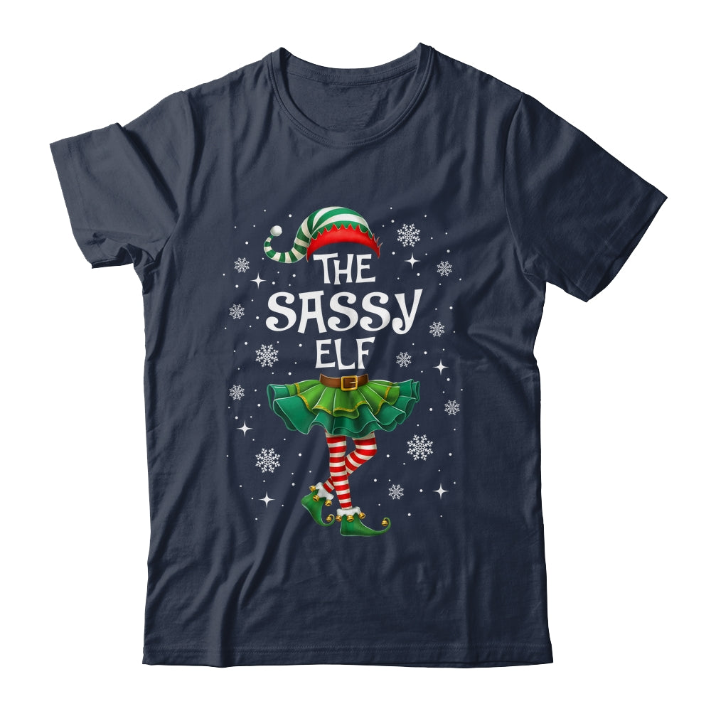 Xmas Family Matching Women Mom The Sassy Elf Christmas Shirt & Sweatshirt | teecentury