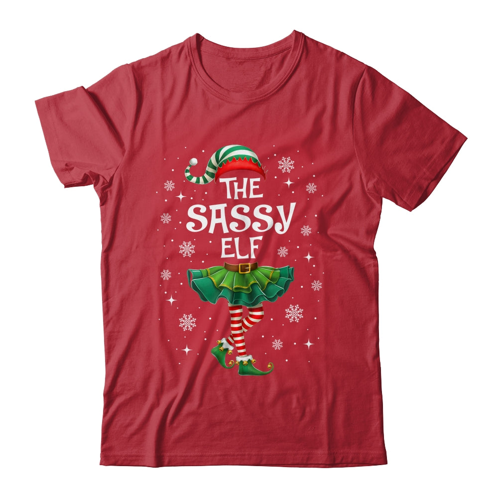Xmas Family Matching Women Mom The Sassy Elf Christmas Shirt & Sweatshirt | teecentury