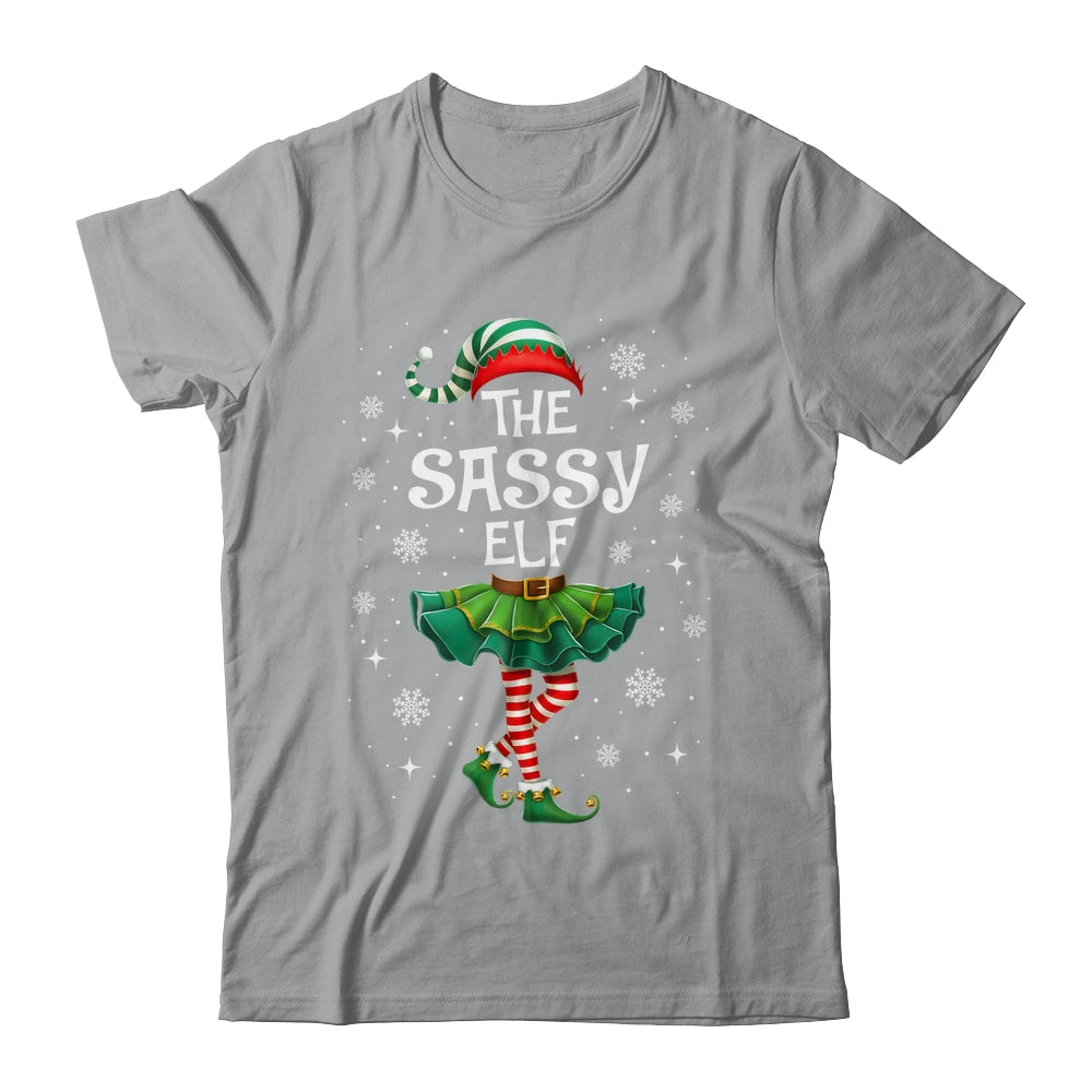 Xmas Family Matching Women Mom The Sassy Elf Christmas Shirt & Sweatshirt | teecentury