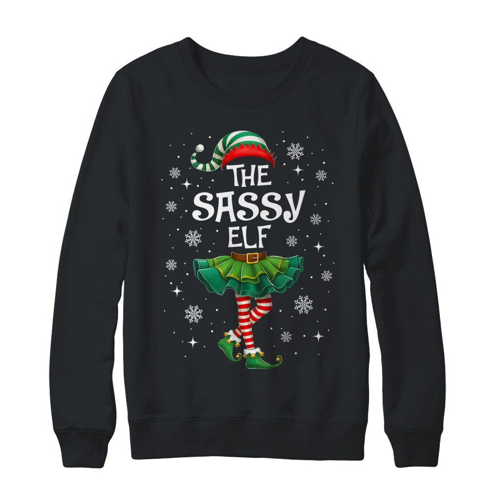 Xmas Family Matching Women Mom The Sassy Elf Christmas Shirt & Sweatshirt | teecentury