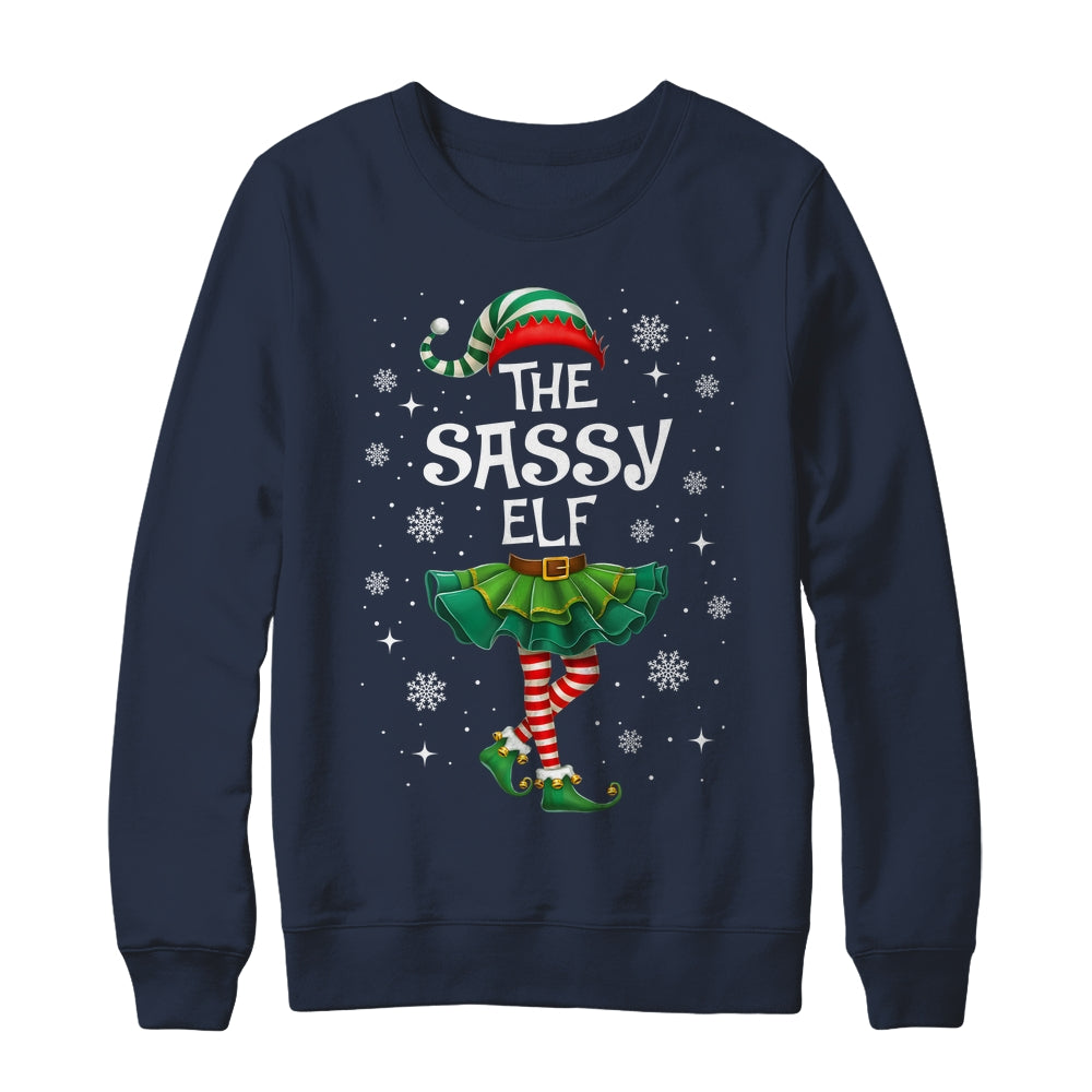 Xmas Family Matching Women Mom The Sassy Elf Christmas Shirt & Sweatshirt | teecentury