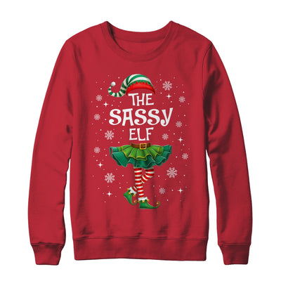 Xmas Family Matching Women Mom The Sassy Elf Christmas Shirt & Sweatshirt | teecentury