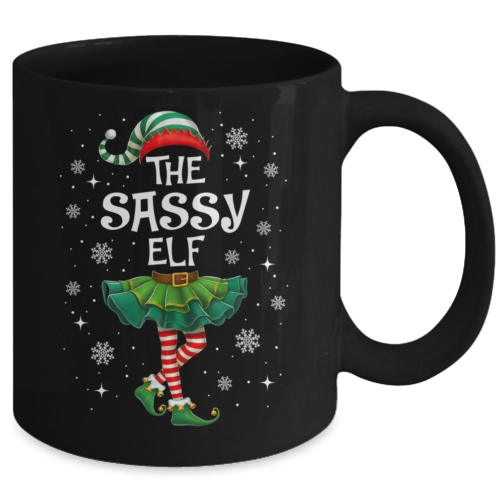 Xmas Family Matching Women Mom The Sassy Elf Christmas Mug | teecentury