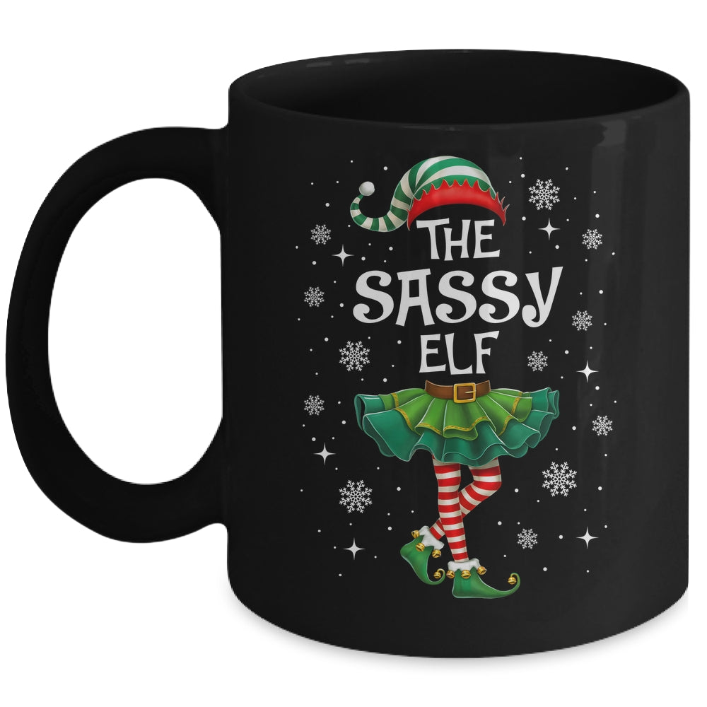 Xmas Family Matching Women Mom The Sassy Elf Christmas Mug | teecentury