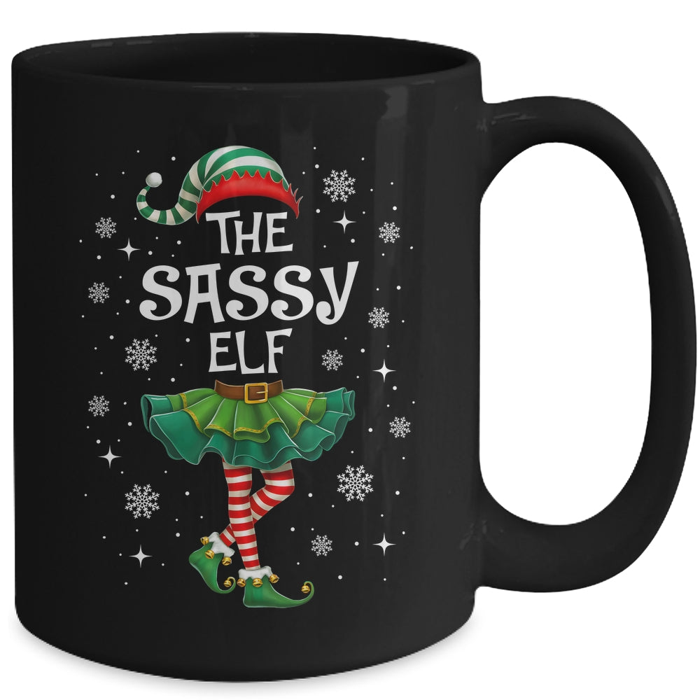 Xmas Family Matching Women Mom The Sassy Elf Christmas Mug | teecentury
