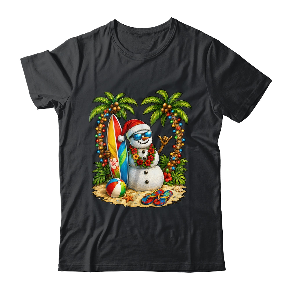 Xmas In June Santa Snowman Beach Summer Christmas In July Shirt & Tank Top | teecentury