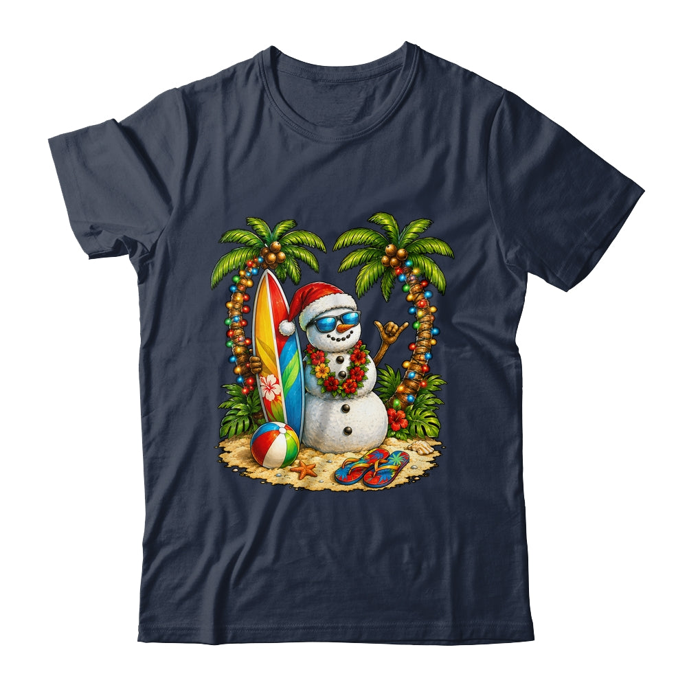Xmas In June Santa Snowman Beach Summer Christmas In July Shirt & Tank Top | teecentury